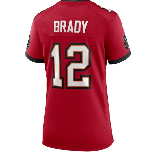 Tom Brady Tampa Bay Buccaneers Nike Women's Game Jersey - Red/Pewter