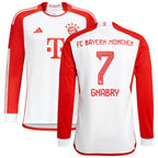 Serge Gnabry Bayern Munich adidas 2023/24 Home Replica Long Sleeve Jersey - White
