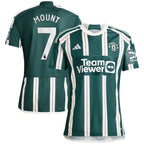 Mason Mount Manchester United adidas 2023/24 Away Replica Player Jersey - Green/Red