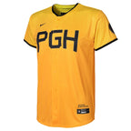Roberto Clemente Pittsburgh Pirates Nike Youth 2023 City Connect Replica Player Jersey - Gold