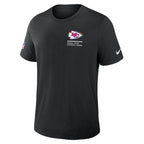 Kansas City Chiefs Nike Tall 2025 NFL Crucial Catch Tri-Blend Dri-FIT T-Shirt - Black