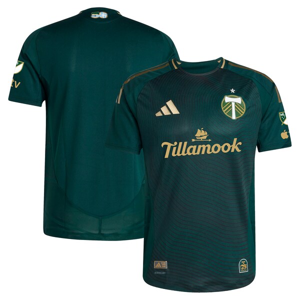 Portland Timbers adidas 2025 Forever Green & Gold Authentic Jersey - Green