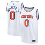Donte DiVincenzo New York Knicks  Fast Break Replica Player Jersey - Association Edition - White