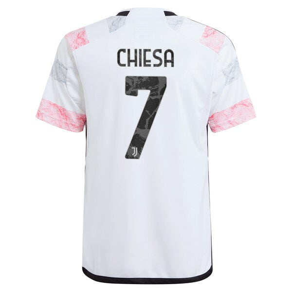 Federico Chiesa Juventus adidas Youth 2023/24 Away Replica Jersey - White