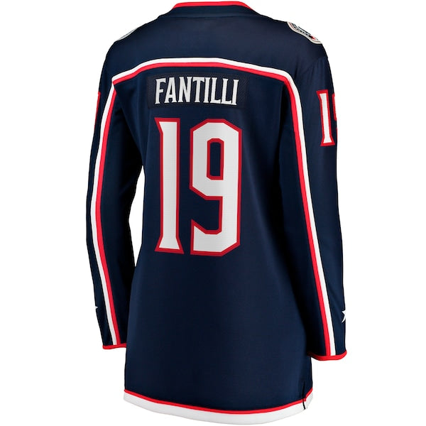Adam Fantilli Columbus Blue Jackets  Women's Home Premier Breakaway Player Jersey - Navy