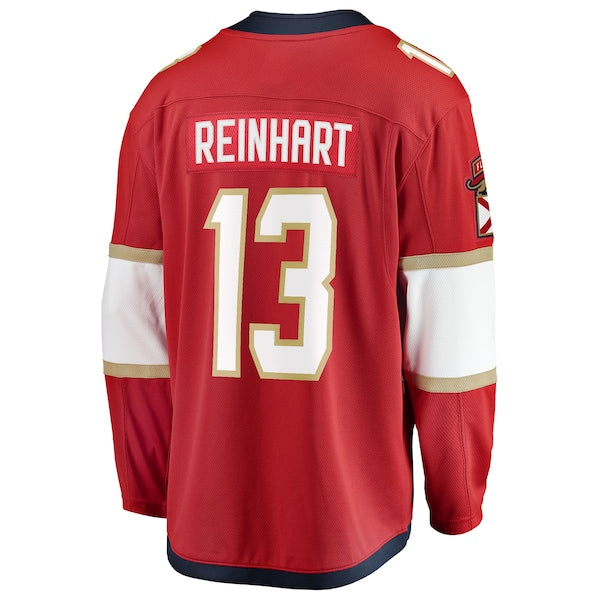 Sam Reinhart Florida Panthers  2025 Stanley Cup Champions Breakaway Jersey - Red