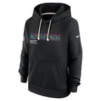 Philadelphia Eagles Nike Women's 2025 NFL Crucial Catch Sideline Standard Issue Dri-FIT Hoodie - Black