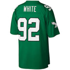 Reggie White Philadelphia Eagles Big & Tall 1990 Retired Player Replica Jersey - Kelly Green