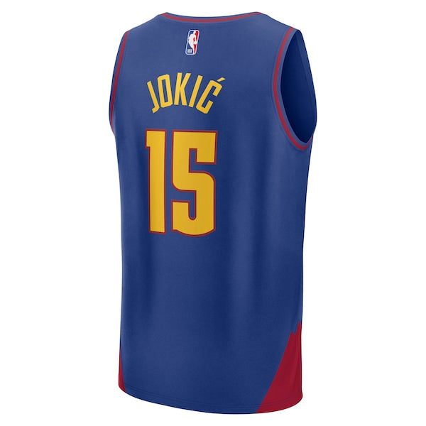 Nikola Jokic Denver Nuggets  Fast Break Replica Player Jersey - Statement Edition - Blue