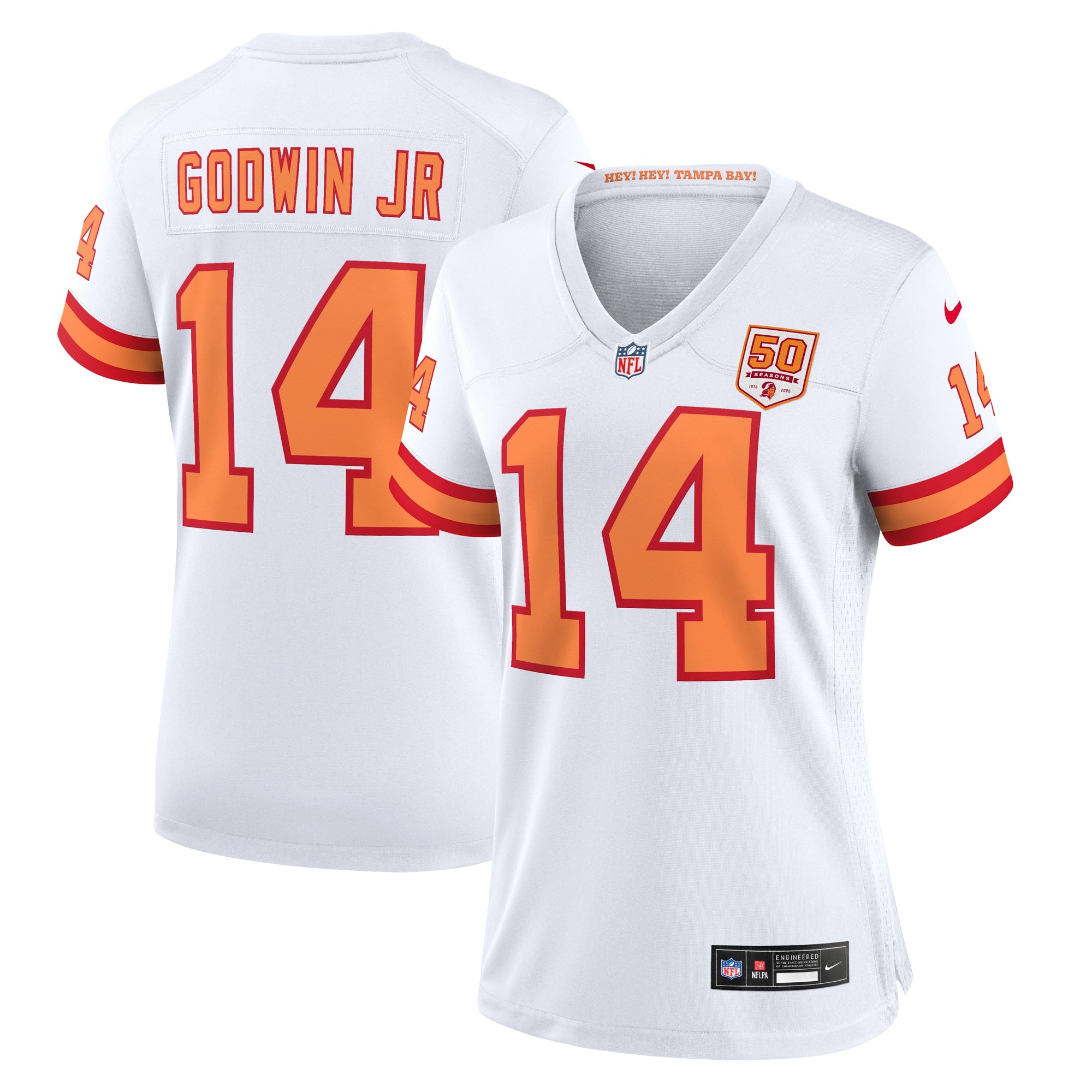 Chris Godwin Jr. Tampa Bay Buccaneers Nike Women's 50th Season Team Game Jersey - Red/White