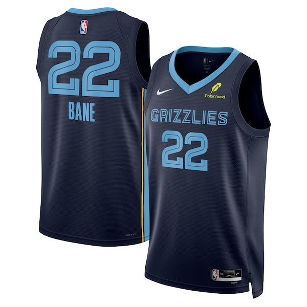 Desmond Bane Memphis Grizzlies Nike Unisex Swingman Badge Player Jersey - Icon Edition - Navy