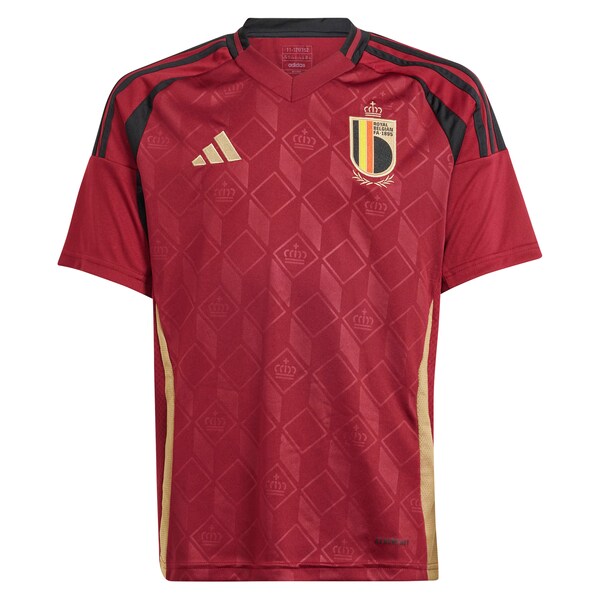 Belgium National Team adidas Youth 2024 Home Replica Jersey - Burgundy
