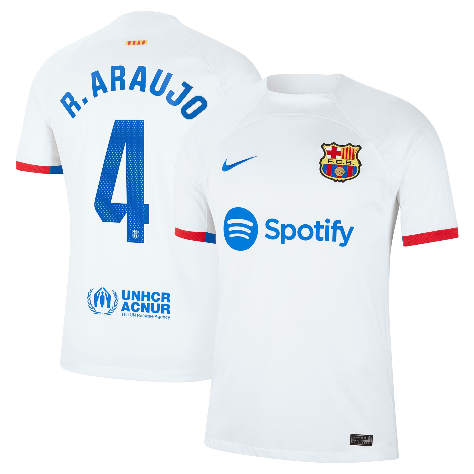 Ronald Araujo Barcelona Nike 2023/24 Third Replica Jersey - Aqua/Royal/White