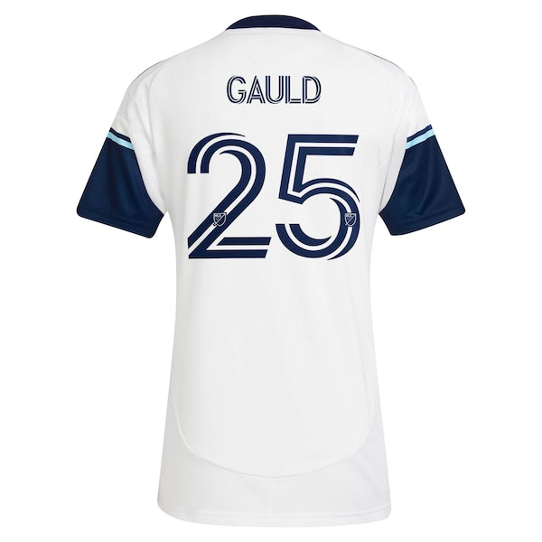 Ryan Gauld Vancouver Whitecaps FC adidas Women's 2025 The Peak Replica Player Jersey - White
