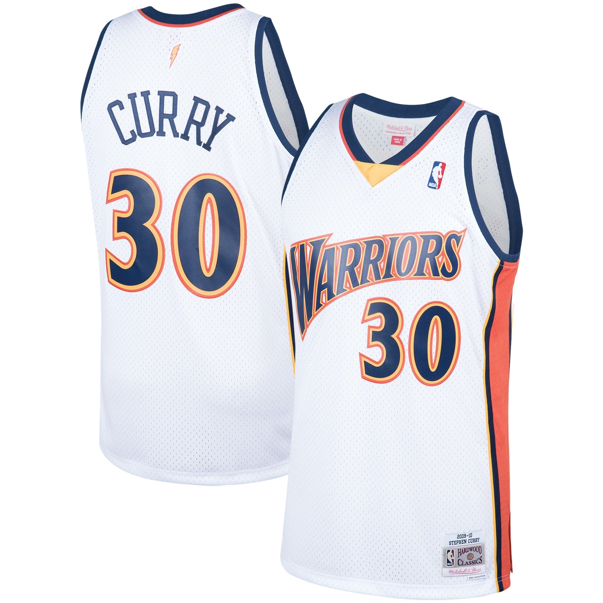 Stephen Curry Golden State Warriors  Hardwood Classics Swingman Jersey - Navy/White