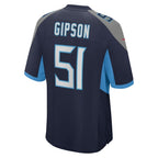 Trevis Gipson Tennessee Titans Nike Team Game Jersey -  Navy