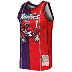 Tracy McGrady Toronto Raptors Hardwood Classics 1998/99 Split Swingman Jersey - Purple/Red