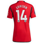 Christian Eriksen Manchester United adidas 2023/24 Home Authentic Player Jersey - Red/Green