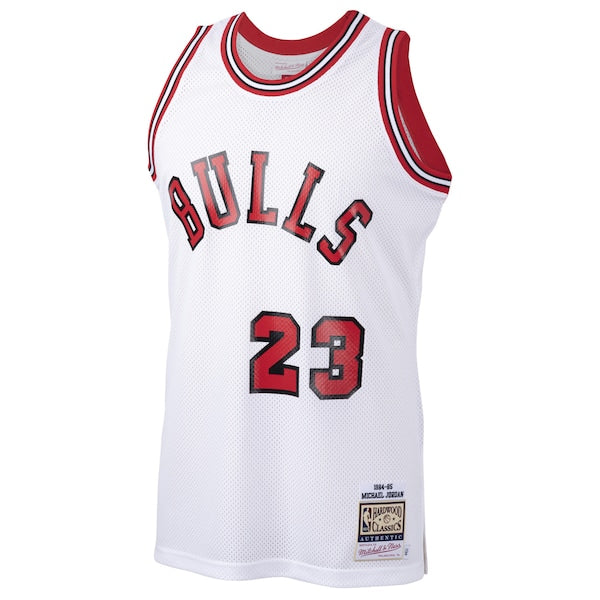 Michael Jordan Chicago Bulls 1984/85 Hardwood Classics Rookie Authentic Jersey - White/Red