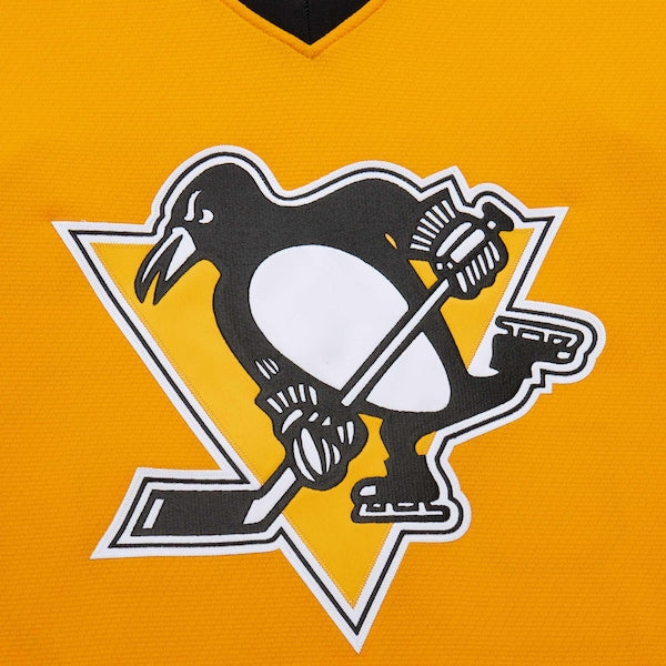 Mario Lemieux Pittsburgh Penguins 1984-85 Power Play Jersey - Gold/Black