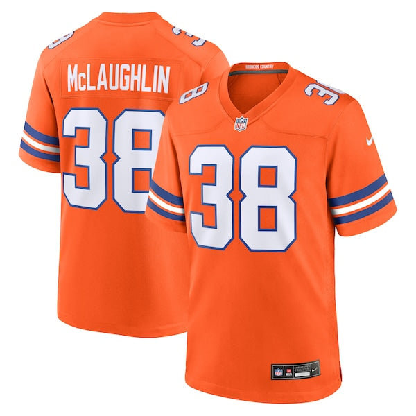 Jaleel McLaughlin Denver Broncos Nike Mile High Collection 1977 Throwback Player Game Jersey - Orange