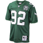 Reggie White Philadelphia Eagles Authentic Throwback Retired Player Jersey - Green