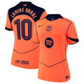 Lamine Yamal Barcelona Nike Women's 2025/26 Third Replica Player Jersey - Orange