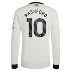 Marcus Rashford Manchester United adidas Originals  2024/25 Third Replica Long Sleeve Jersey - Cream