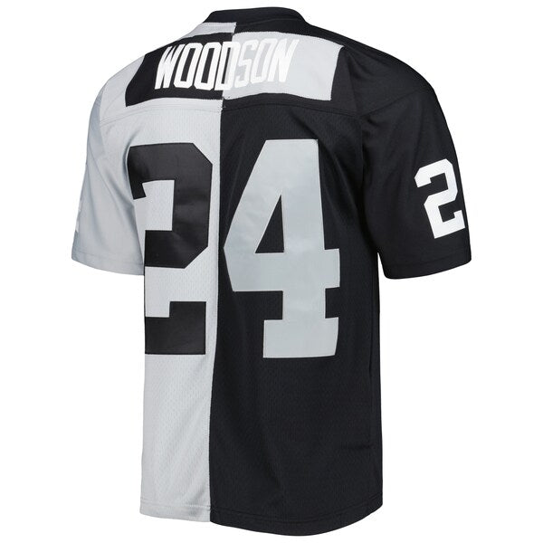 Charles Woodson Las Vegas Raiders 1998 Split Legacy Replica Jersey - Black/Silver