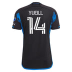 Jackson Yueill San Jose Earthquakes adidas 2024 Active Fault Authentic Player Jersey - Blue