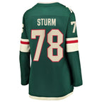 Nico Sturm Minnesota Wild  Women's Home Breakaway Jersey - Green