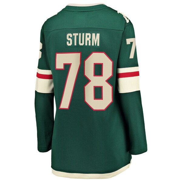 Nico Sturm Minnesota Wild  Women's Home Breakaway Jersey - Green