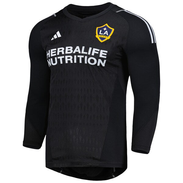 LA Galaxy adidas 2024 Goalkeeper Long Sleeve Replica Jersey - Black