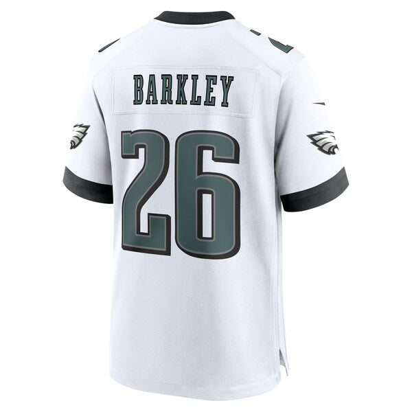 Saquon Barkley Philadelphia Eagles Nike Super Bowl LIX Game Player Jersey - White