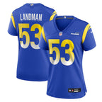 Nate Landman Los Angeles Rams Nike Women's Team Game Jersey -  Royal