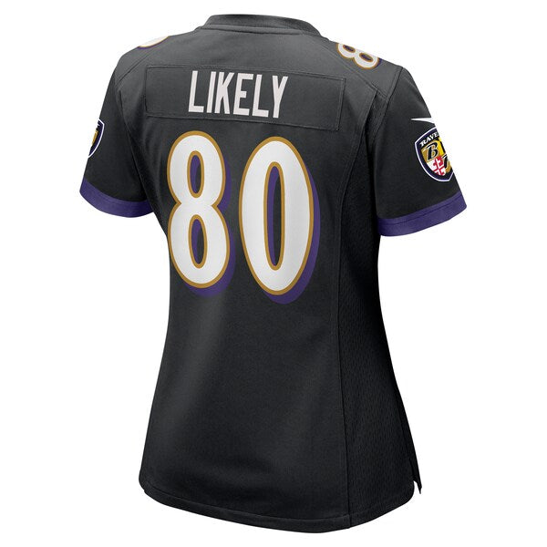 Isaiah Likely Baltimore Ravens Nike Women's Alternate Game Jersey - Black/Purple