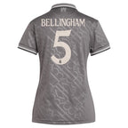 Jude Bellingham Los Merengues adidas Originals Women's 2024/25 Third Replica Player Jersey - Charcoal/White