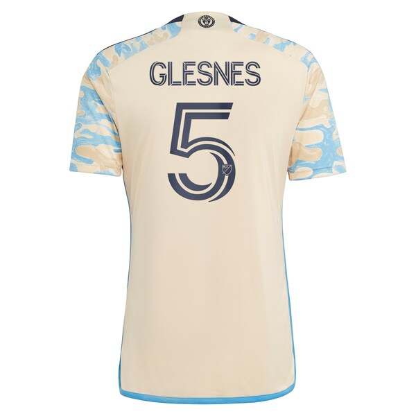 Jakob Glesnes Philadelphia Union adidas 2024 For Philly Replica Jersey - Tan
