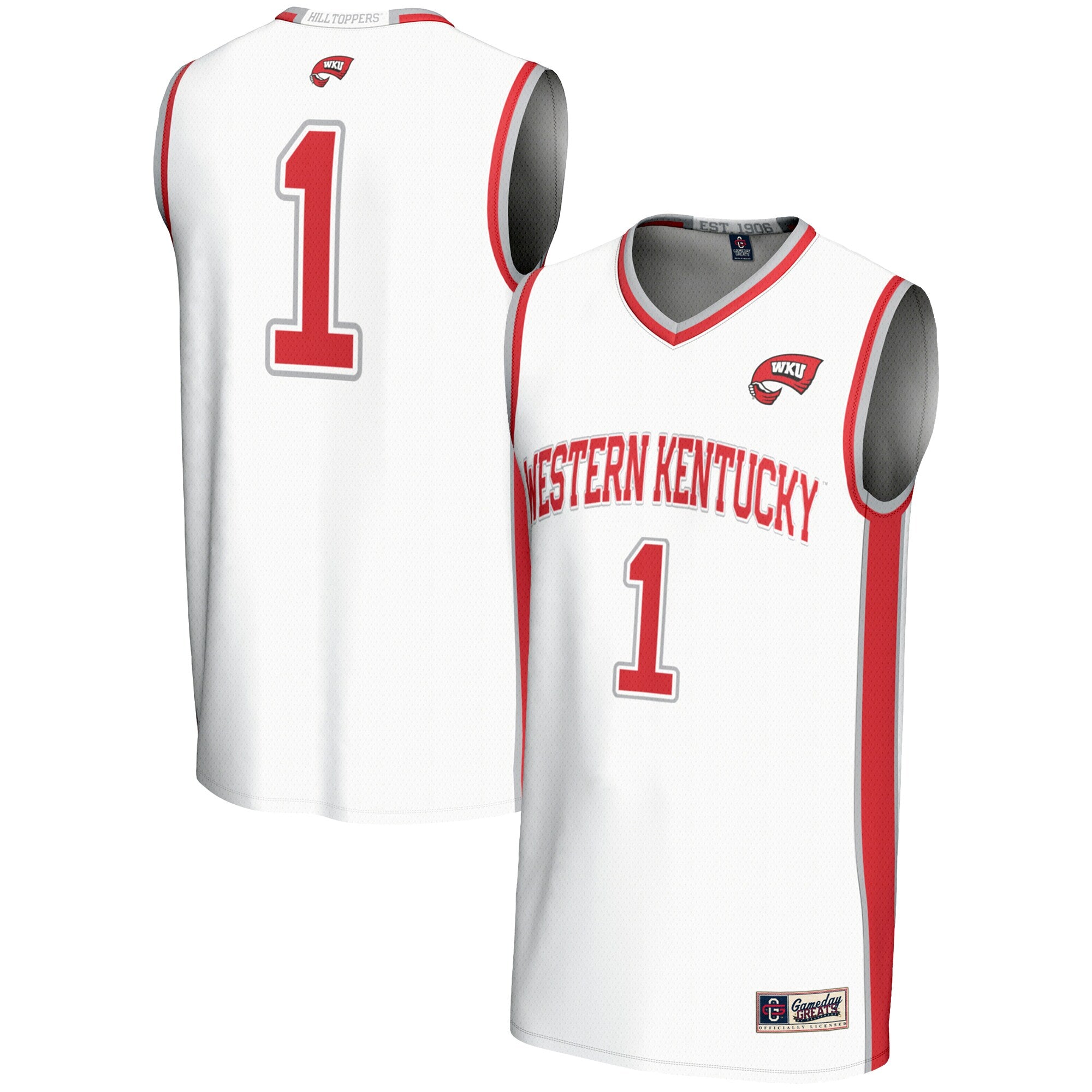 #1  Western Kentucky Hilltoppers GameDay Greats  Lightweight Basketball Jersey - Red/White/Black