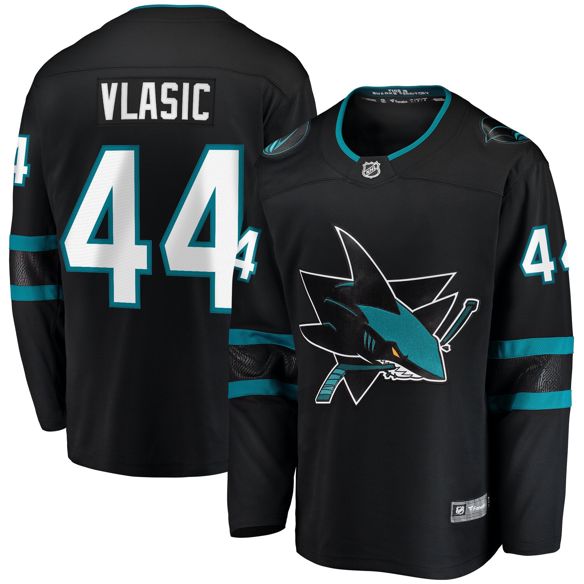 Marc-Edouard Vlasic San Jose Sharks   Premier Breakaway Player Jersey - Teal/Black