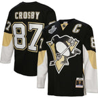 Sidney Crosby Pittsburgh Penguins Captain Patch 2008/09 Blue Line Player Jersey - Black