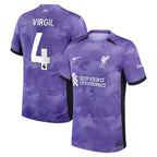 Virgil van Dijk Liverpool Nike 2023/24 Third Stadium Replica Player Jersey - Purple