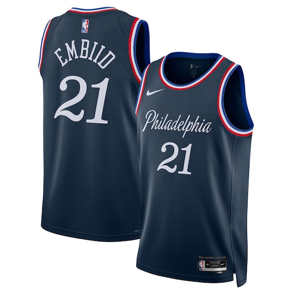Joel Embiid Philadelphia 76ers Nike Unisex 2025/26 Swingman Jersey - Navy - City Edition