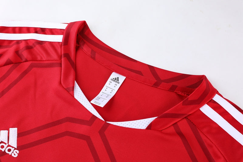 Adidas Short Sleeve Training Jersey Set - AD01- Red/Black