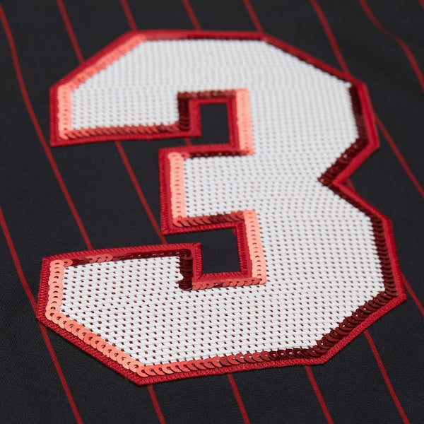 Dwyane Wade Miami Heat  x DANNIJO Women's Cropped Football Fashion Jersey - Black