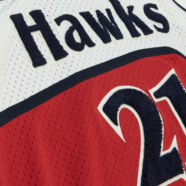 Dominique Wilkins Atlanta Hawks 1986/87 Hardwood Classics Off-Court Swingman Jersey - Red