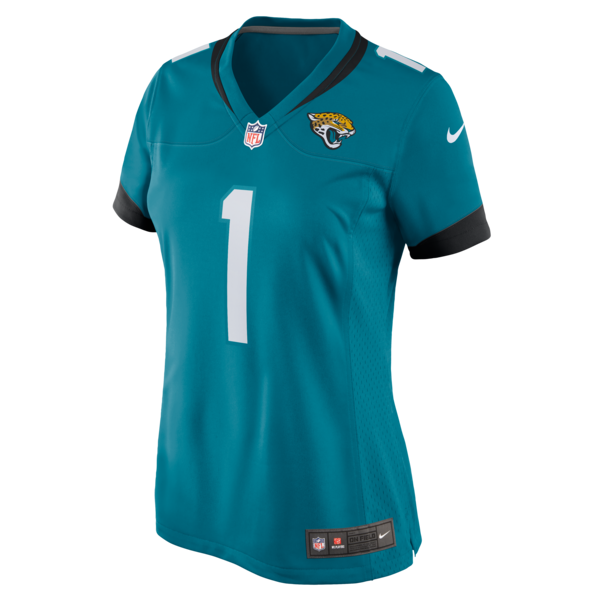 Number 1 Bride Jacksonville Jaguars Nike Women's Game Jersey - Teal