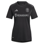 Nashville SC adidas Women's 2024 Man In Black Kit Replica Jersey - Black