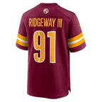 John Ridgeway Washington Commanders Nike  Game Jersey -  Burgundy