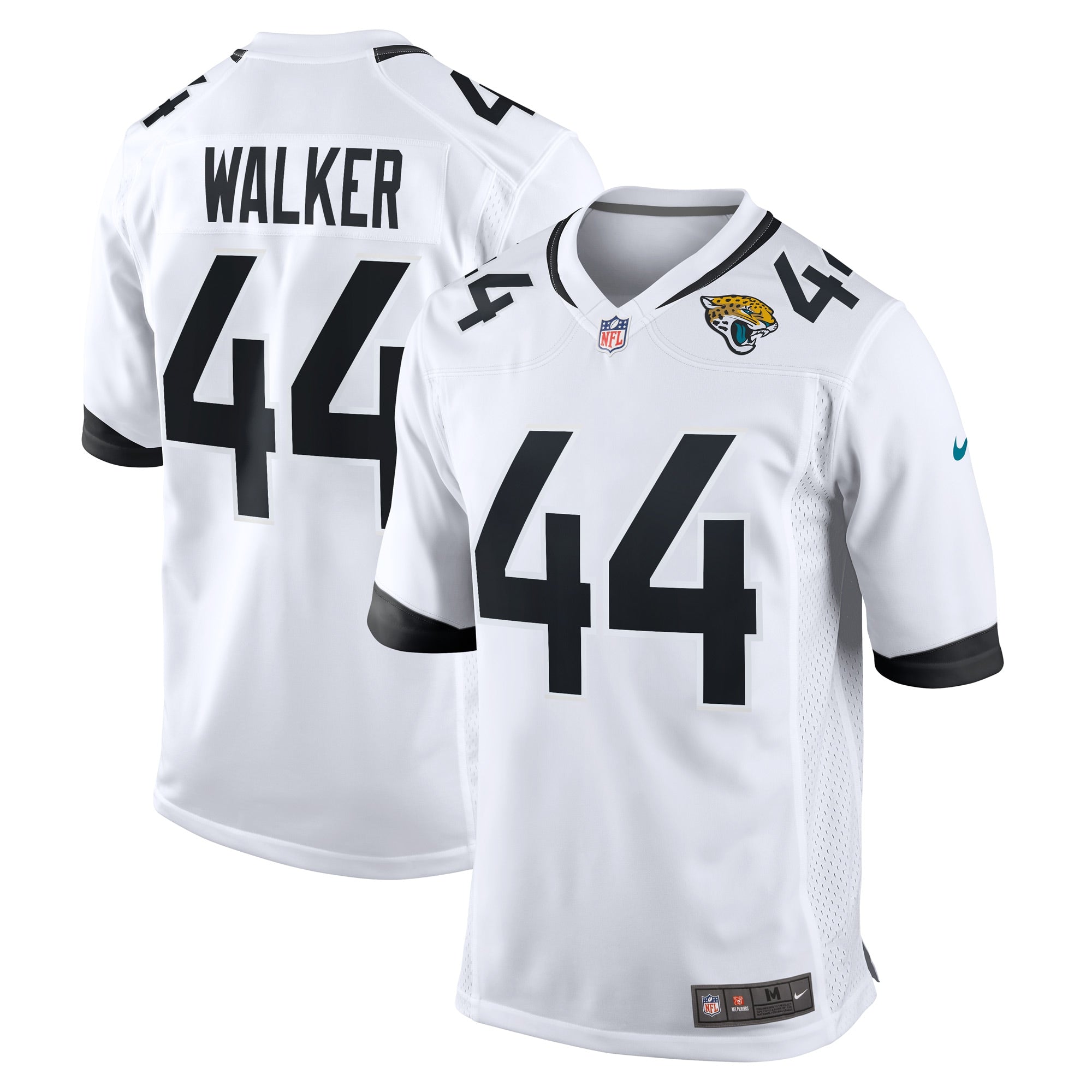 Travon Walker Jacksonville Jaguars Nike Player Game Jersey - Black/Teal/White